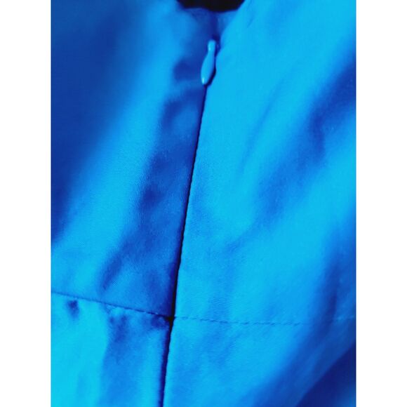 Ann Taylor Loft 16 Eyelet Embroidered‎ Cropped Tank Large Blue Slvless Side Zip - Picture 8 of 8